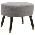 thumbnail image 3 of Convenience Concepts Designs4Comfort Mid-Century Ottoman Stool in Gray Fabric, 3 of 3