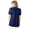thumbnail image 2 of Woman Within Plus Size Pintucked Half-Button Tunic, 2 of 6
