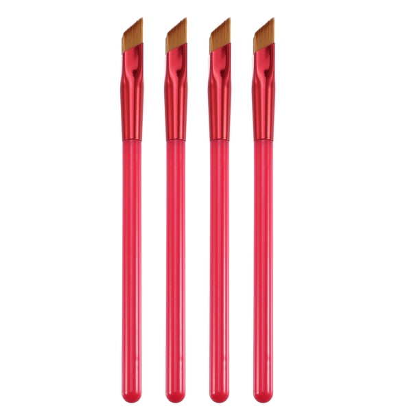 Unique Bargains 4pcs Cepillo de cejas multifunción Corrector Contorno Corrector tridimensional Cerdas grandes de café
