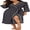 02-C-Dark Gray, variant on Womens Robe Long Knit Bathrobe Lightweight Soft Robes Ladies Bath Robe