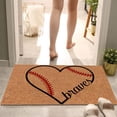 thumbnail image 4 of Hewann Fun Doormat Sports Baseball Rug Non-Slip Absorbent Carpet for Entryway, Bathroom, Kitchen | Fun Alphabet Theme for Home Decor & Gift Sports Area Rug, 4 of 7