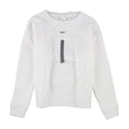 thumbnail image 1 of Reebok Womens Midlayer Crew Sweatshirt, White, Small, 1 of 2