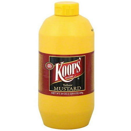 Koops' Yellow Mustard, 24 Oz (pack Of 12