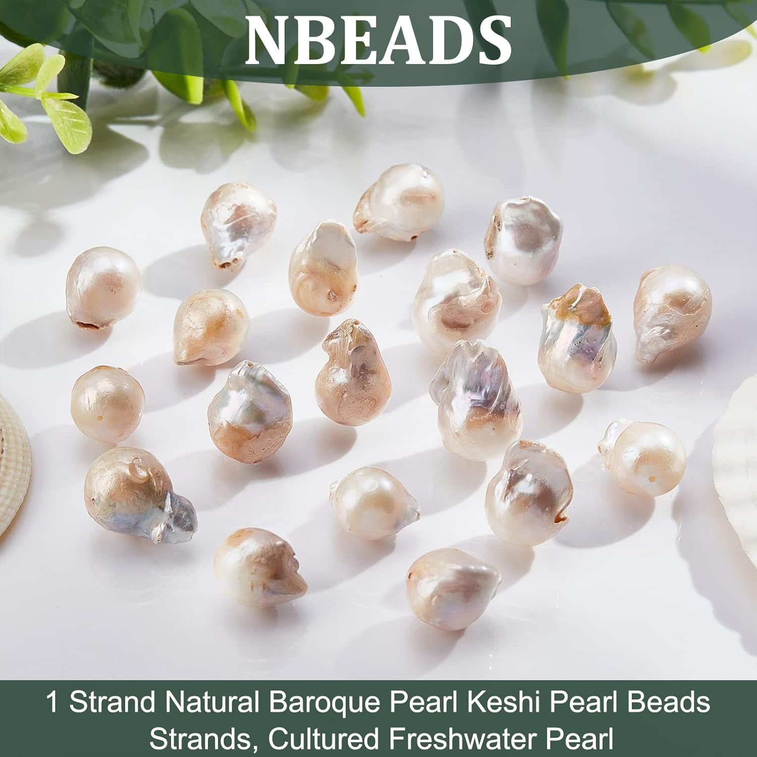 20 Pcs Freshwater Pearl Beads 13~27 mm Teardrop Natural Cultured Freshwater Pearl Beads Irregular Pearl Charms for Earrings Pendant Jewelry Making Creamy White Silver