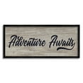 thumbnail image 2 of Stupell Industries Adventure Awaits Rustic Vintage Typography Grain Pattern Graphic Art Gray Framed Art Print Wall Art, Design by Yass Naffas Designs, 2 of 5