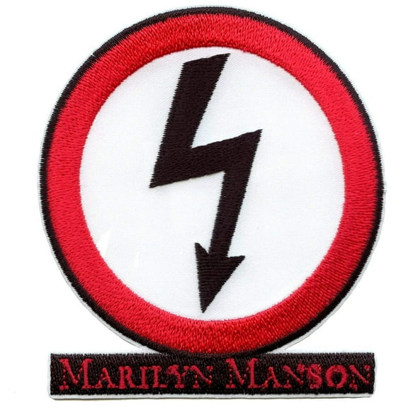 Marilyn Manson Crooked Arrow Patch Heavy Metal Rock Band Embroidered Iron On