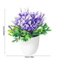 thumbnail image 3 of Specollect Clearance 4Pcs Simulation Potted Fake Flowers Arrangements in Vase with Faux Water for Home Bathroom Office Table Centerpiece Shelf Decorations, 3 of 5