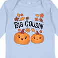 thumbnail image 4 of Inktastic Big Cousin Pumpkins with Fall Leaves Boys or Girls Long Sleeve Baby Bodysuit, 4 of 5
