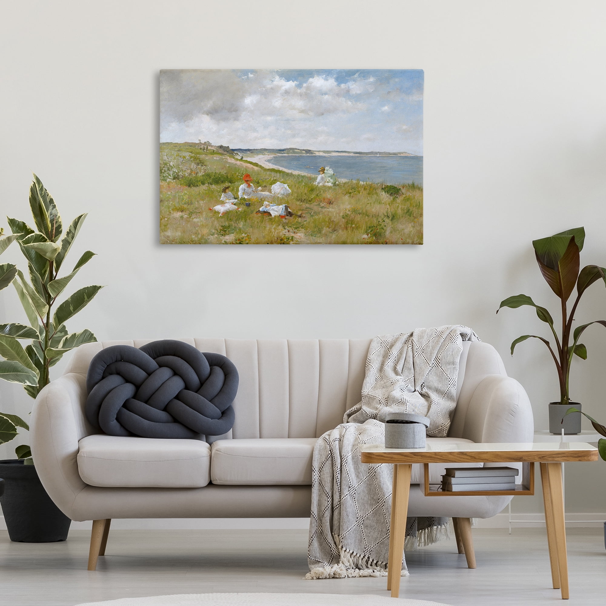 Stupell Industries Clasical Idle Hours Painting Landscape & Nature Painting Wrapped Canvas Art Print Wall Art, 36 x 24