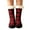 Red, variant on Women's Short Socks Winter Plush Carpet Socks Plush Thickened Plaid Printed Sleep Snow Socks