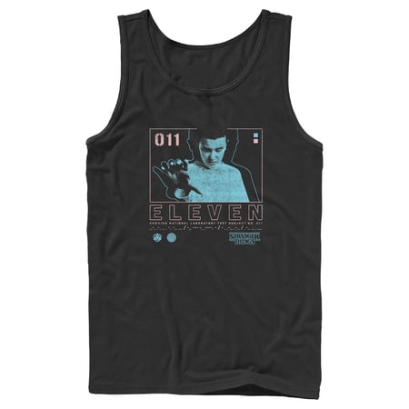 Netflix Men s Stranger Things Eleven Boxed Up Tank Top Black Large