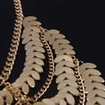 thumbnail image 3 of AYYUFE Tassel Ankle Bracelet Multi-Layer Anklet Golden Leaves Chain Toe Ring Barefoot, 3 of 5