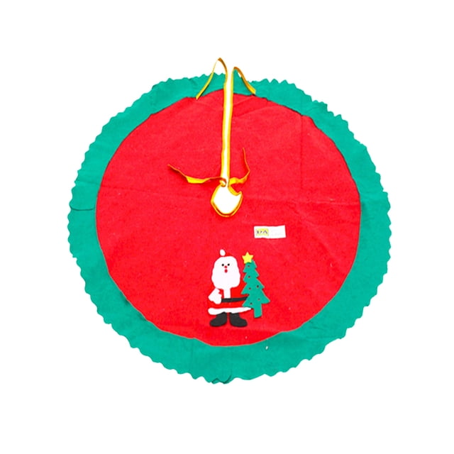 Ganfancp Christmas Decoration 90Cm Christmas Tree Skirt Christmas Tree Decoration Ornaments Red Santa Claus Delantal Ofertas Del Día Liquidación 1X Árbol de Navidad