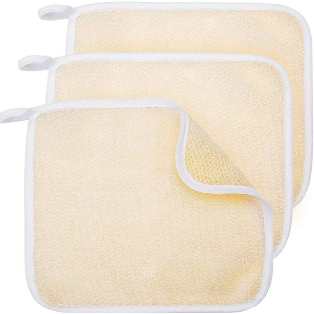 Exfoliating Face and Body Wash Cloths Towel Soft Weave Bath Cloth