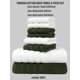thumbnail image 5 of 8 Piece Towel Set Turkish Cotton Bathroom Super Absorbent 4 Square Towel 2 Face Towel 2 Bath Towel Set Hotel Beauty Salon Sauna, 5 of 5