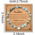 thumbnail image 2 of Sister Daughter Christams Birtshat Gifts for Women Natural Stone Beaded Bracelet Long Distance Gifts for Sisters Daughters, 2 of 13