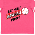 thumbnail image 4 of Inktastic Eat, Sleep, Baseball, Repeat Boys or Girls Toddler T-Shirt, 4 of 5