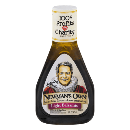 (2 Pack) Newman's Own Light Balsamic Vinaigrette, 16 (Best Creamy Balsamic Dressing)