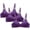 28-Purple, variant on YWDJ Bras for Women Plus Size Push up 3 Pack Back Closures Comfy Bras Size Small No Underwire Lounge Bras Adjustable Straps Half Cup Wrap Comfortable Bras Padded Comfy Bras Solid Bras Beige M