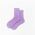thumbnail image 2 of Yuanlong Socks Winter Cushion Mid Crew Solid Color Socks For Everyday Wear Soft Stackable Dress Socks, Stocking Stuffers, 2 of 3