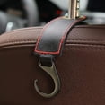 thumbnail image 2 of Soporte de cuero YONGSHENG para bolso de coche, ganchos para colgar reposacabezas de asiento de vehículo, 2 of 5