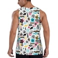 thumbnail image 3 of Haiem Dinosaur Men Workout Tank Top Gym Bodybuilding Sleeveless Muscle T Shirts Athletic Tank Breathable Workout Shirt-Large, 3 of 9