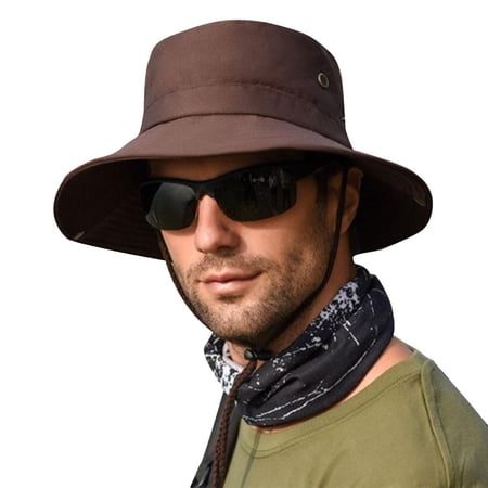 AOOOWER Men Panama Hat SunHats UvProtection Hiking Hat SunProtection Fishing Hat