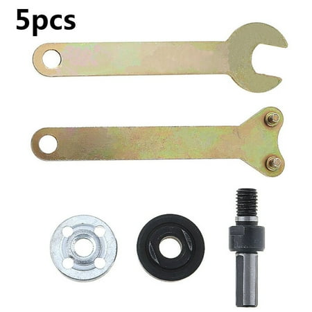 

Fule 5pcs Grinder Wrench Spanner Lock Nut Flange Angle Fit For Dewalt Milwaukee