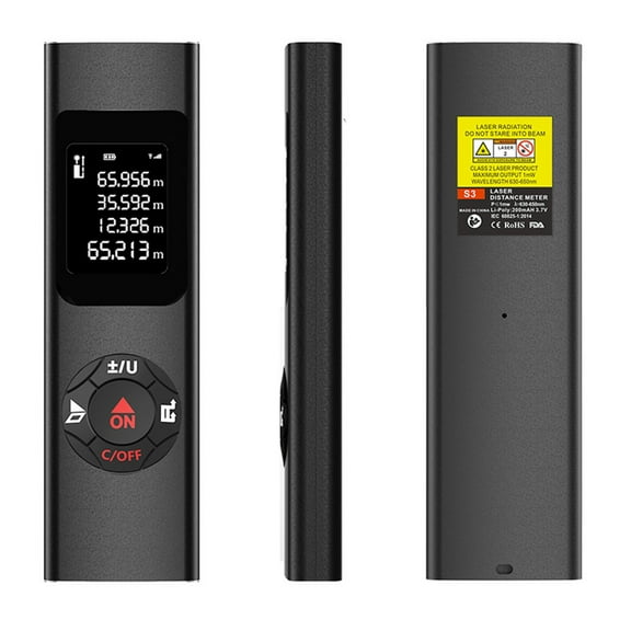 Clearance Measuring Tools under $15,Measure 131Ft/40M/In/Ft Distance Meter Portable High Precision And Backlight LCD Display Measure Distance Area And Volume Chargeable