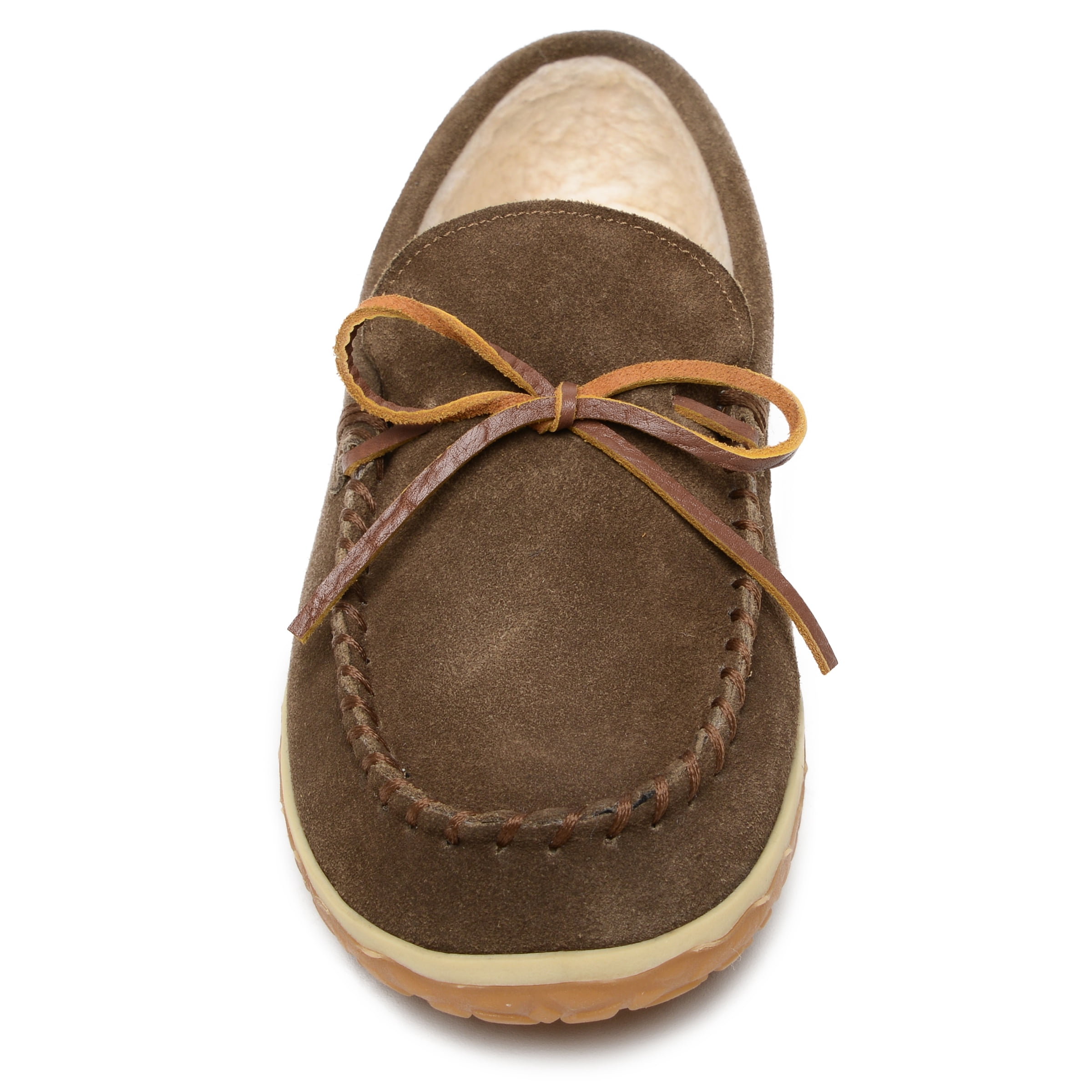 MINNETONKA MEN\'S TOMM SUEDE LEATHER MOCCASINS, CHARCOAL, 11 M Tomm | Minnetonka main image 2