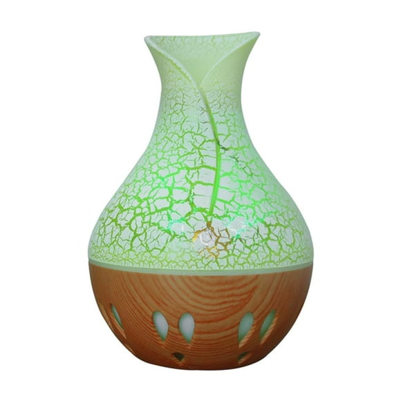 Difusor de aromaterapia, humidificador, purificador de aire, luz nocturna para el hogar y la oficina. Grano de madera clara