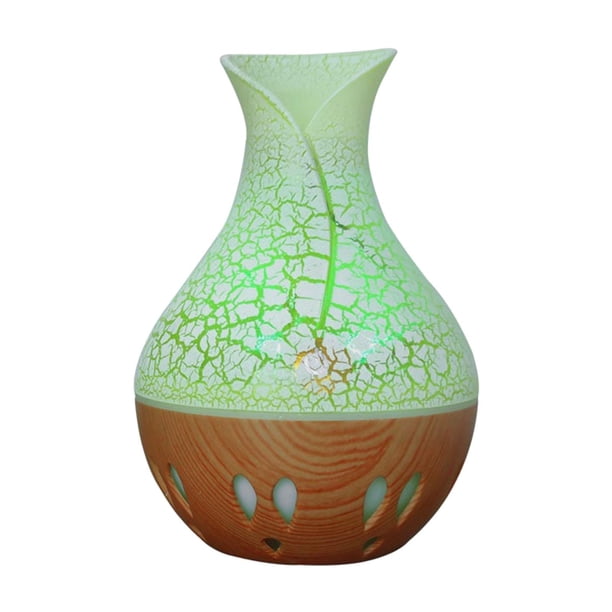 Mini humidificador de aire USB con diseño de madera, difusor de aroma para el hogar, habitación de bebé y habitación de niños. Grano de madera clara