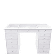 thumbnail image 3 of Impressions Vanity Slaystation Plus 2.0 Hollywood Mirror with Lights and 5 Drawer Units Bundle (Bright White), 3 of 5