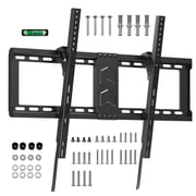 TV Wall Mount for 43–75" TVs, Slim Heavy-Duty Tilt Mount with Pull Cords, 165 lb Capacity, Max VESA 600 x 400mm, for Living Room & Home Theater