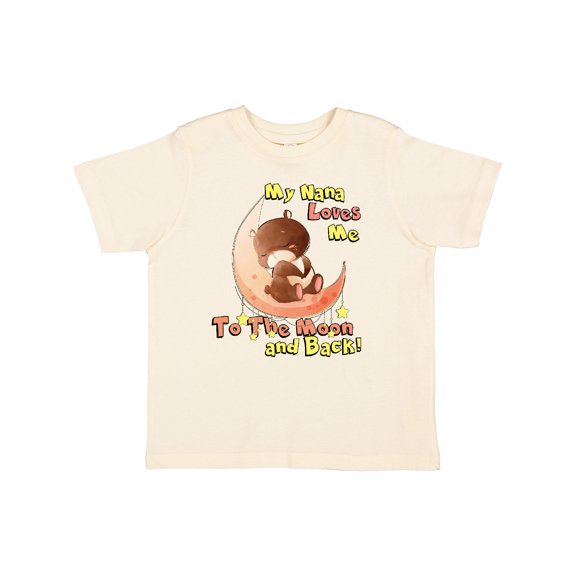 Inktastic My Nana Loves Me to the Moon and Back Boys or Girls Toddler T-Shirt