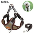 thumbnail image 2 of Pet Chest Harness Suede Cat and Dog Harness Reflective and Breathable Dog Rope Dog Leash, 2 of 5