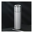 thumbnail image 1 of Stainless Steel Tea Infuser Bottle With Quick Open Lid - 380ml, Silver | Double Wall Tea Separation Cup One Handed Snap Buckle - Infused Detox Water Loose Leaf Tea Maker | Leak Proof, Reuseble, 1 of 5