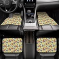 thumbnail image 6 of Cauagu Hippopotamus Pattern Car Floor Mat Set of 4,Car Carpet Mats Car Mats with Anti-Slip Backing & Driver Heel Pad Universal Fit for Cars/Trucks/SUV/Vans, 6 of 6