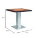 thumbnail image 2 of Mesa de aluminio Durex Furniture Modelo Oslo 80x80 cubierta de polarwood con detalles en bordes de mimbre, 2 of 4