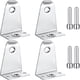 thumbnail image 1 of Metal fixing brackets and pins, blind brackets blind bracket replacement for horizontal blind panels, 4 pack venetian blind positioning hooks venetian, 1 of 4