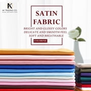 60 inches Wide - by The Yard - Charmeuse Bridal Satin Fabric for Wedding, Apparel, Crafts, Decor, Costumes (Royal Blue, 1 Yard)