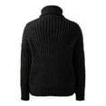 thumbnail image 2 of Aayomet Women's 2023 Turtleneck New Knitwear Women's College Style Thick Thread Fried Dough High Neck Pullover (Black, XXL), 2 of 4