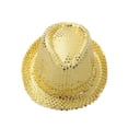 thumbnail image 7 of TiaoBug Kids Boys Jazz Hip-hop Dance Costume Sequins Tuxedo Blazer Suit Jacket with Hat Sets Gold 8, 7 of 7