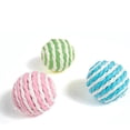 thumbnail image 3 of KYAIGUO Colorful Kitten Cat Toys Balls with Bell Woolen Yarn Cat Toy Balls More Suitable for Kitten Cats to Play, Wear-Resistant, Play-Resistant 3PCS, 3 of 5