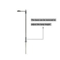 thumbnail image 5 of Fancy 10Pcs Model Railway Train HO OO Scale Lamp Post Street Lights LEDs 104mm Black, 5 of 10