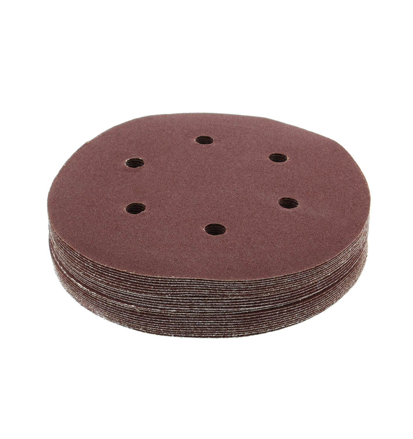 ABN 240 Grit Aluminum Oxide A/O Hook & Loop 6” Inch 6 Hole Sanding Discs 25-Pack 