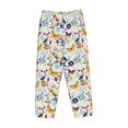 thumbnail image 4 of Daiia Flowers Butterfly Women's Sleep Pant with Pockets and Drawstring,Pajama Pants-X-Large, 4 of 9