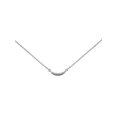 thumbnail image 2 of Keepsake Diamond-Accent 10kt White Gold Curved Bar Necklace (I-J, I3), 17", 2 of 5
