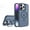 Navy Blue, variant on Slim Skin-Feel Matte Magnetic Case for iPhone 14/15/16/17 Plus/Pro/Pro Max, MagSafe Compatible with Lens Stand, Full Body Shockproof Anti-Scratch Protective Cover