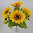 thumbnail image 2 of Flores artificiales secas Girasoles Cocinas de oficina en casa Girasol amarillo Sunnimix Flores decorativas artificiales, 2 of 8